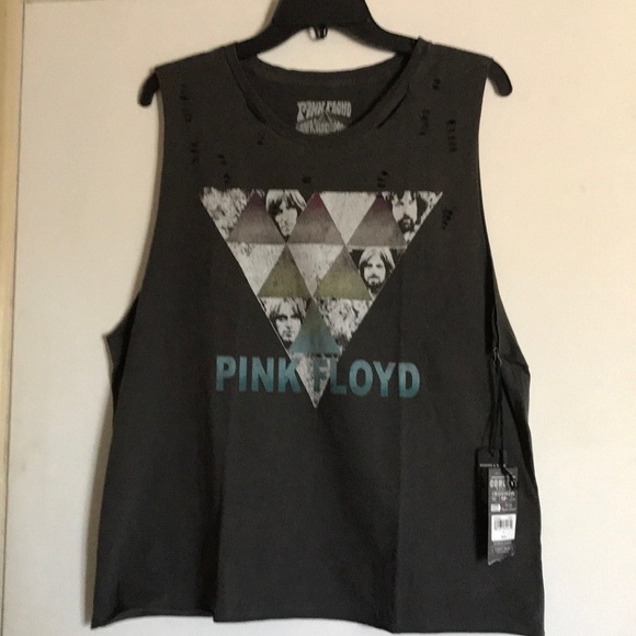 LAST 1- 🎧 2X HP 🎧NWT distressed Pink Floyd top - Picture 2 of 8